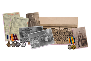 Trench Services, WW1, WW1 photos, War medals, WW1 documents