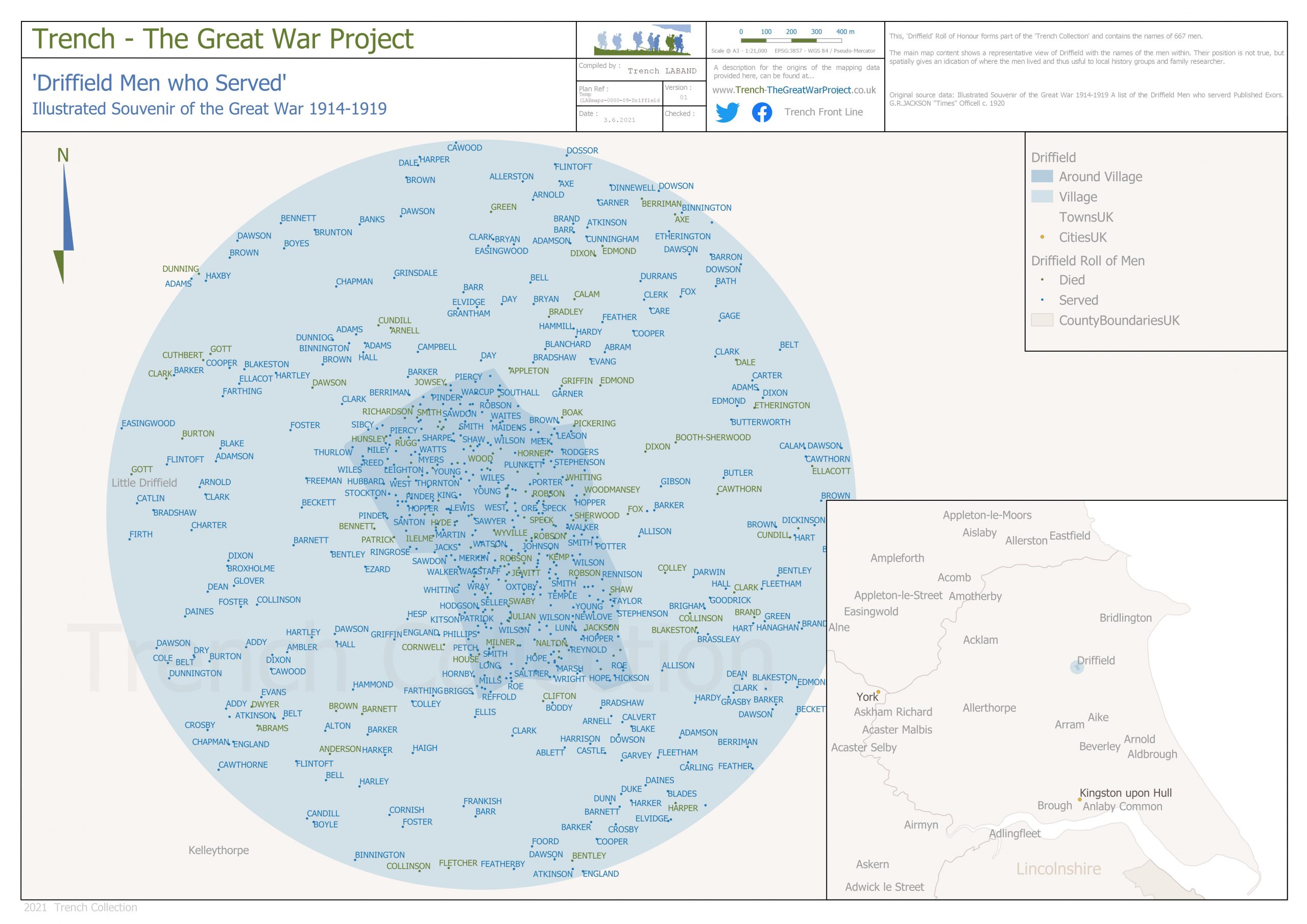  Driffield Roll Temporary Map sheet 